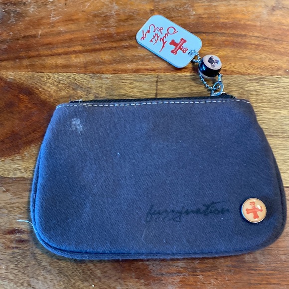 FUZZY NATION pug wallet wristlet pouch bag dog puppy pupper - Picture 2 of 3